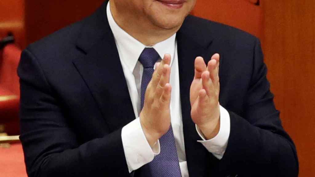 Xi Jinping, durante la votación.