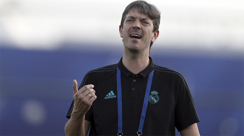 Manu Fernández, entrenador del Juvenil C del Real Madrid