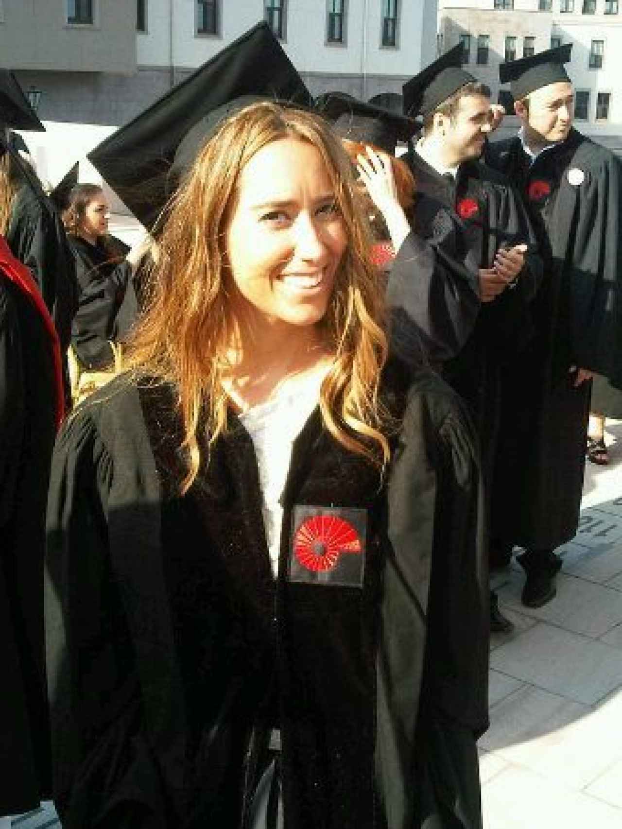 Liana, en su graduación.