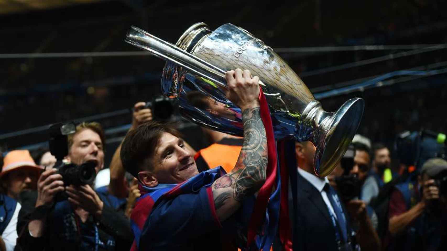 Leo Messi ganó su última Champions en 2015.