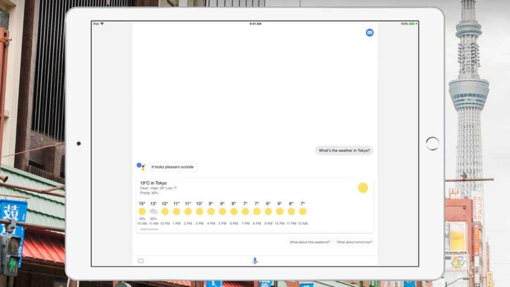 google assistant ipad 5