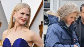 Nicole Kidman antes y después del cambio en un montaje.