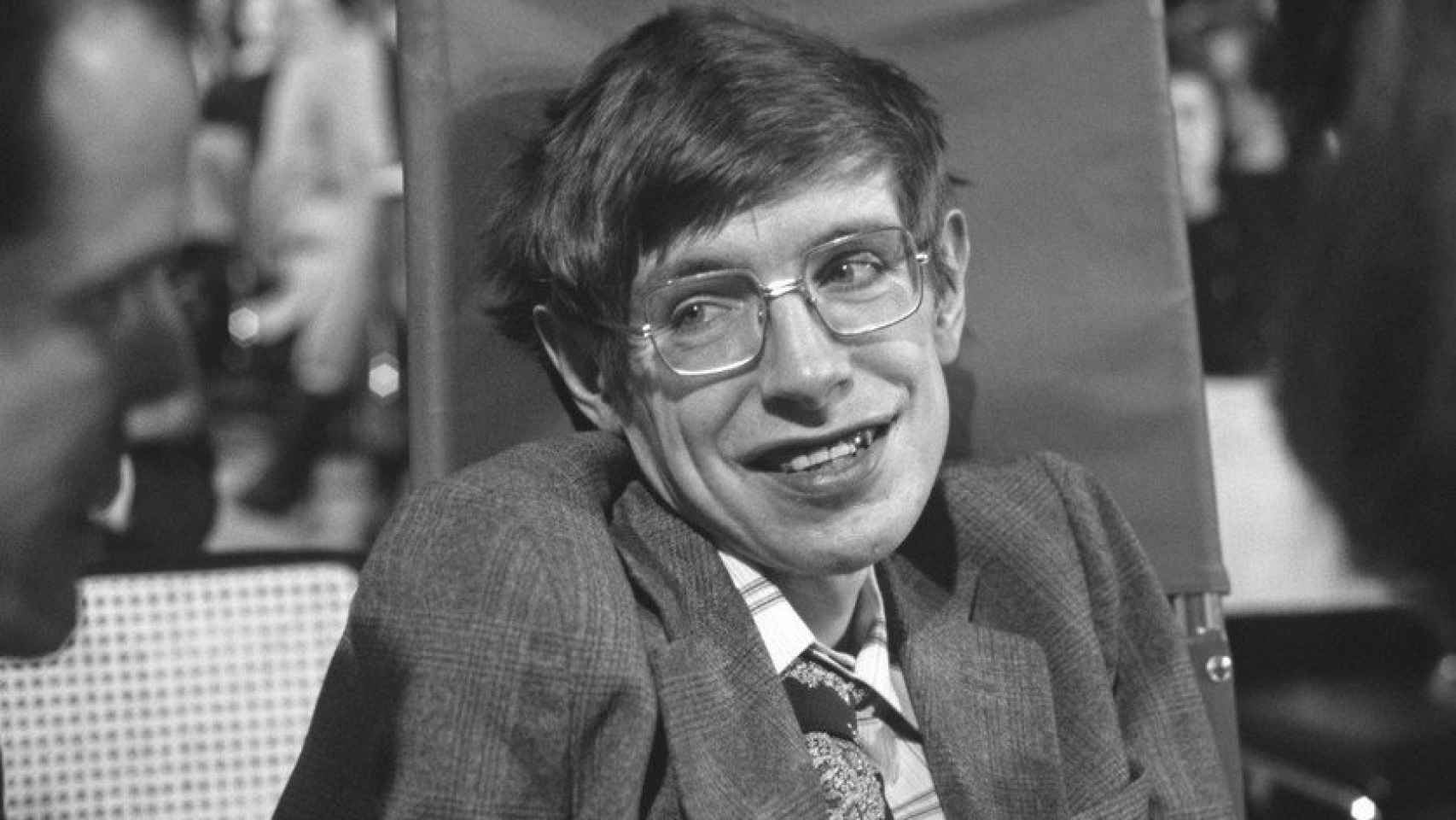 Hawking en su etapa de profesor universitario en los 80.