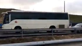 Accidente en la A-42 entre un autobús con 50 pasajeros, cuatro turismos y una furgoneta.