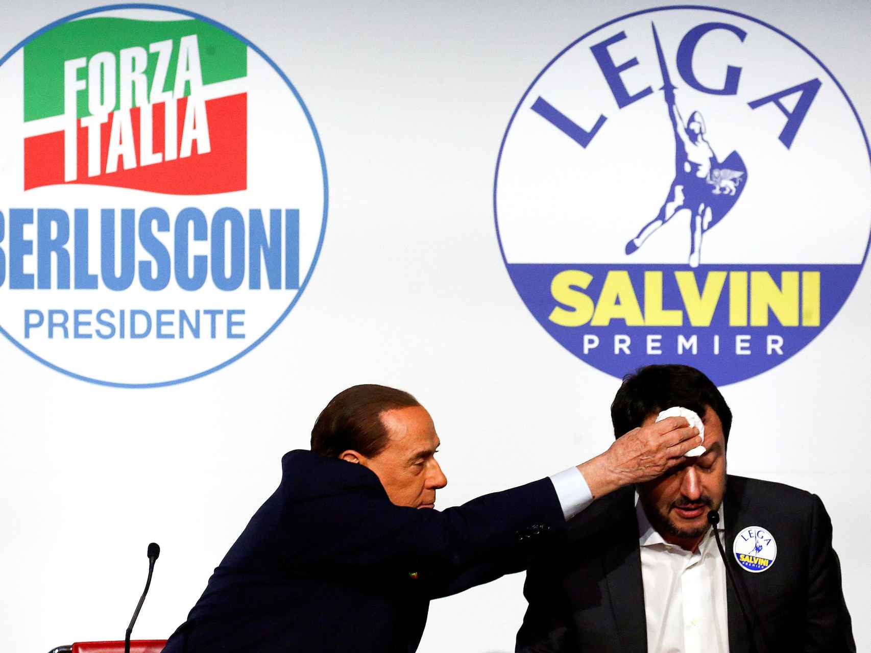 Berlusconi y Salvini en una imagen de archivo