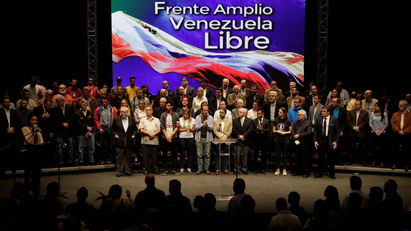 Acto de presentación de Frente Amplio el pasado 8 de marzo en Caracas