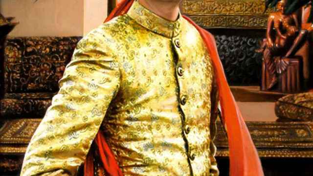 Retrato del príncipe Gohil por Hemant Bhavsar.