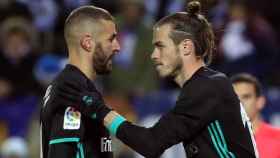 Benzema y Bale, en un partido del Real Madrid.