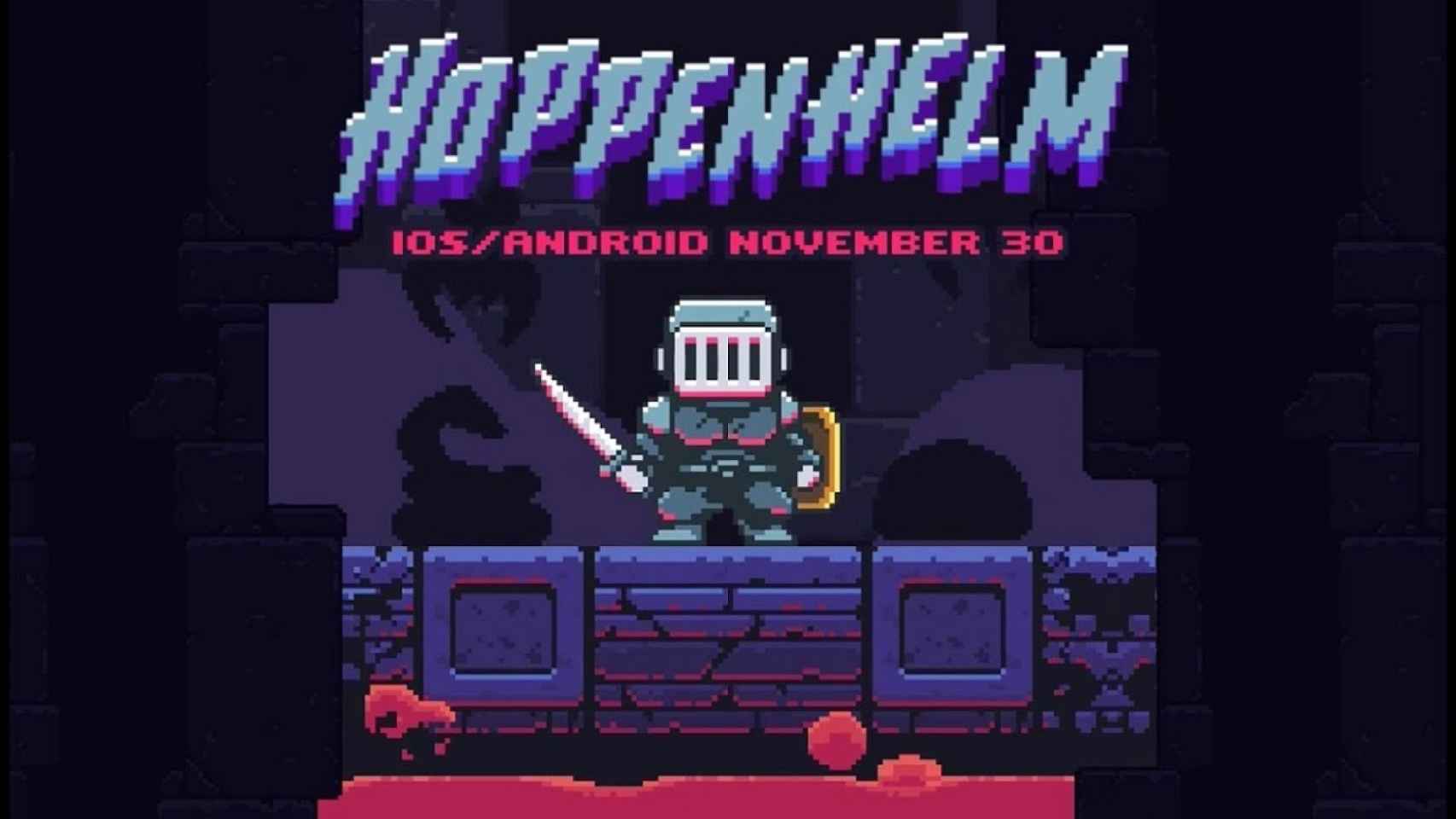 Pixela tu móvil con un juego inspirado en recreativas: Hoppenhelm