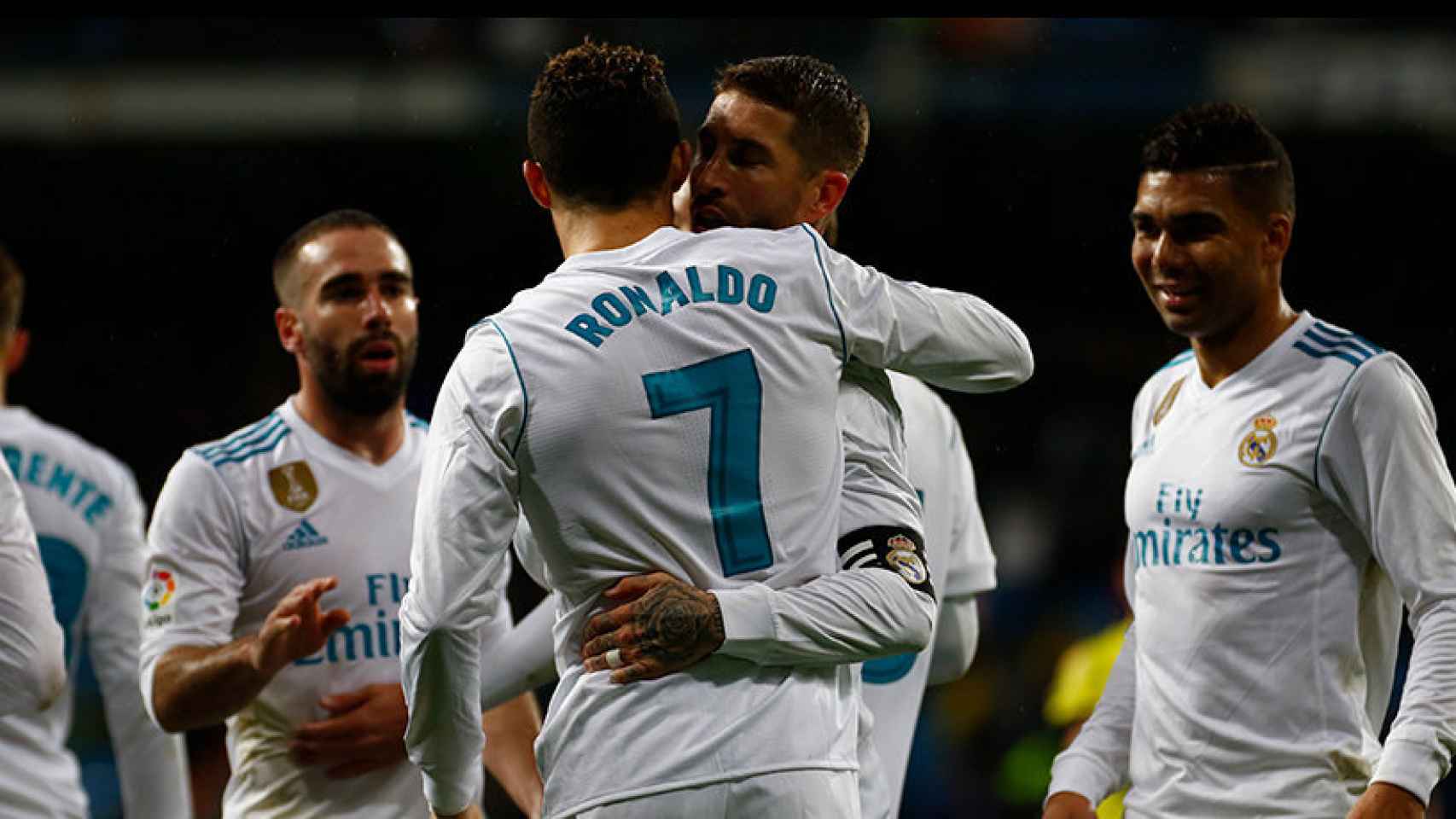 Cristiano Ronaldo celebrando un gol Foto: Pedro Rodríguez/El Bernabéu