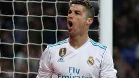 Cristiano Ronaldo celebra uno de sus goles al Girona.