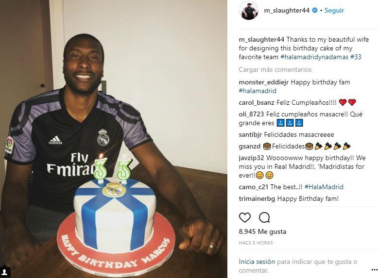 Slaughter celebra su 33 cumpleaños demostrando su fidelidad al Real Madrid