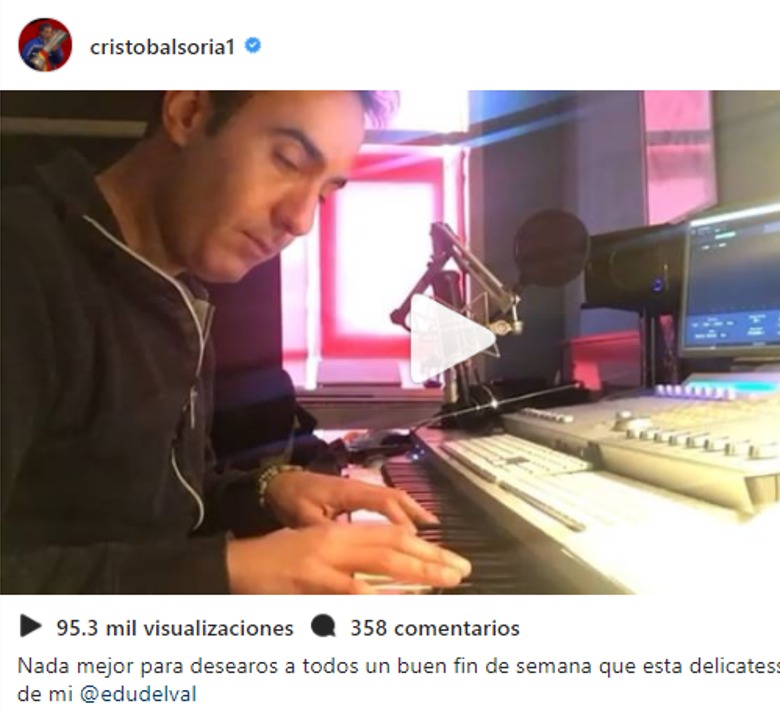 Instagram de Cristóbal Soria
