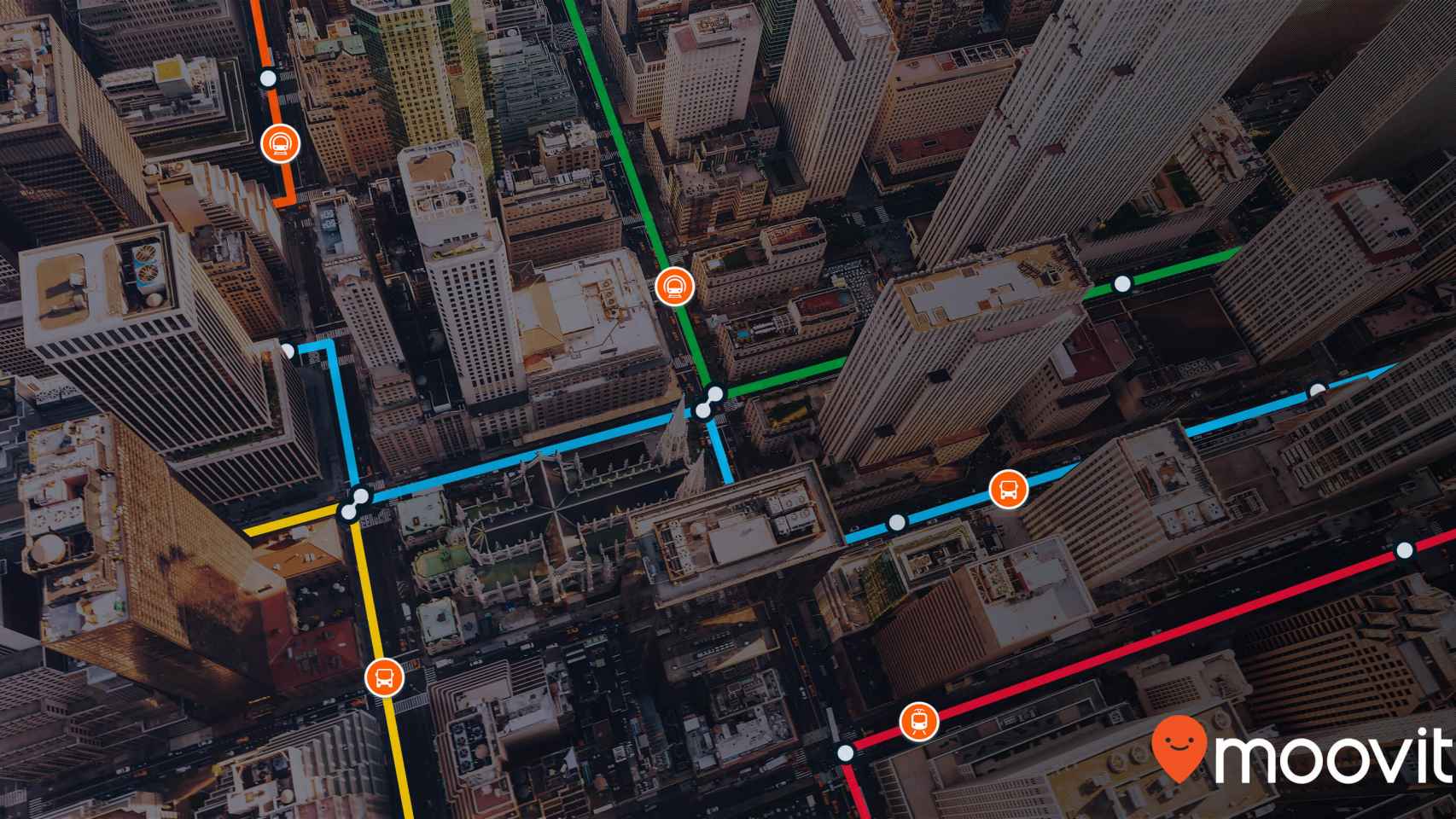 Moovit maneja mil millones de puntos de datos de transporte público.