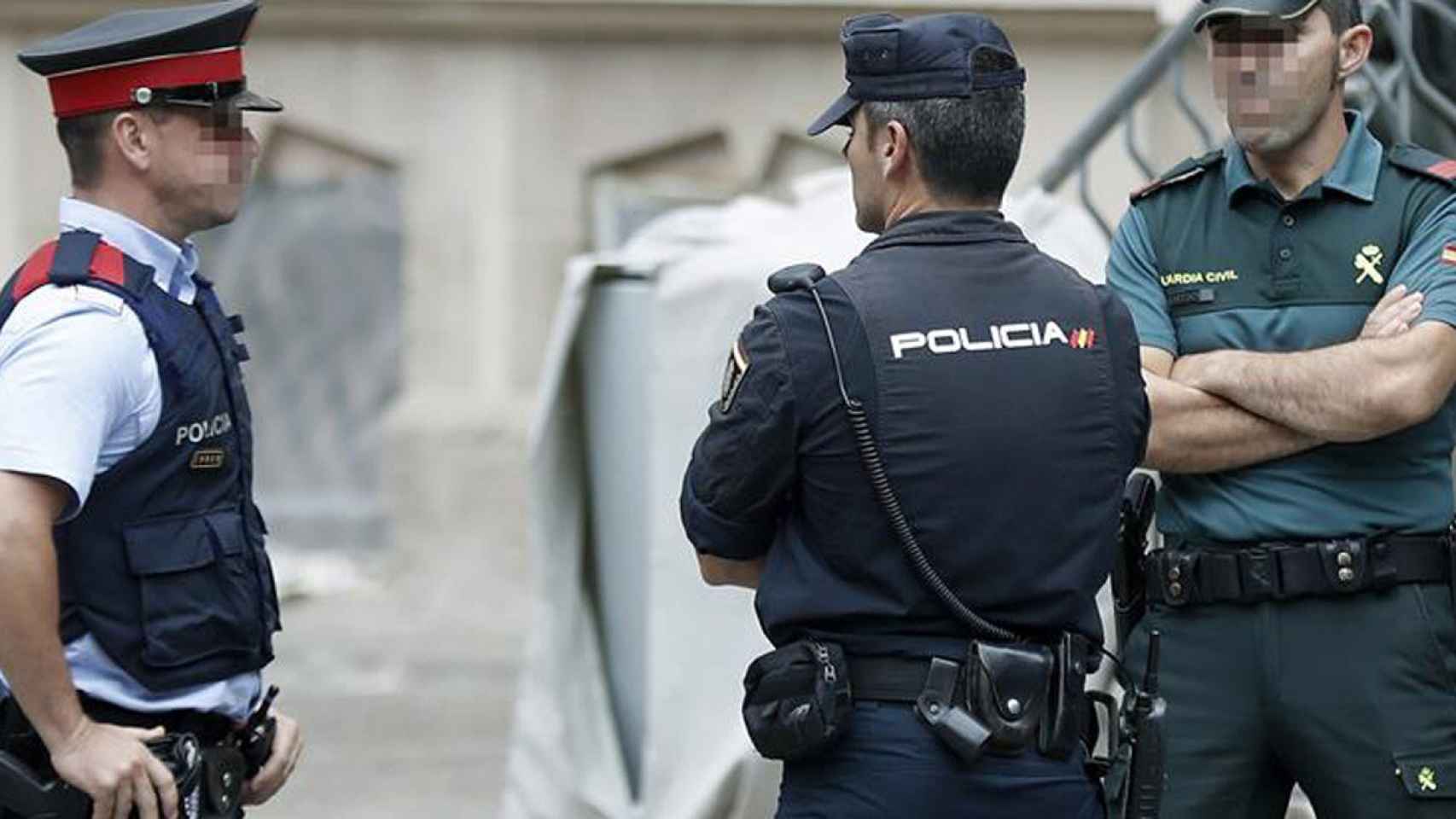 policia guardia civil mossos