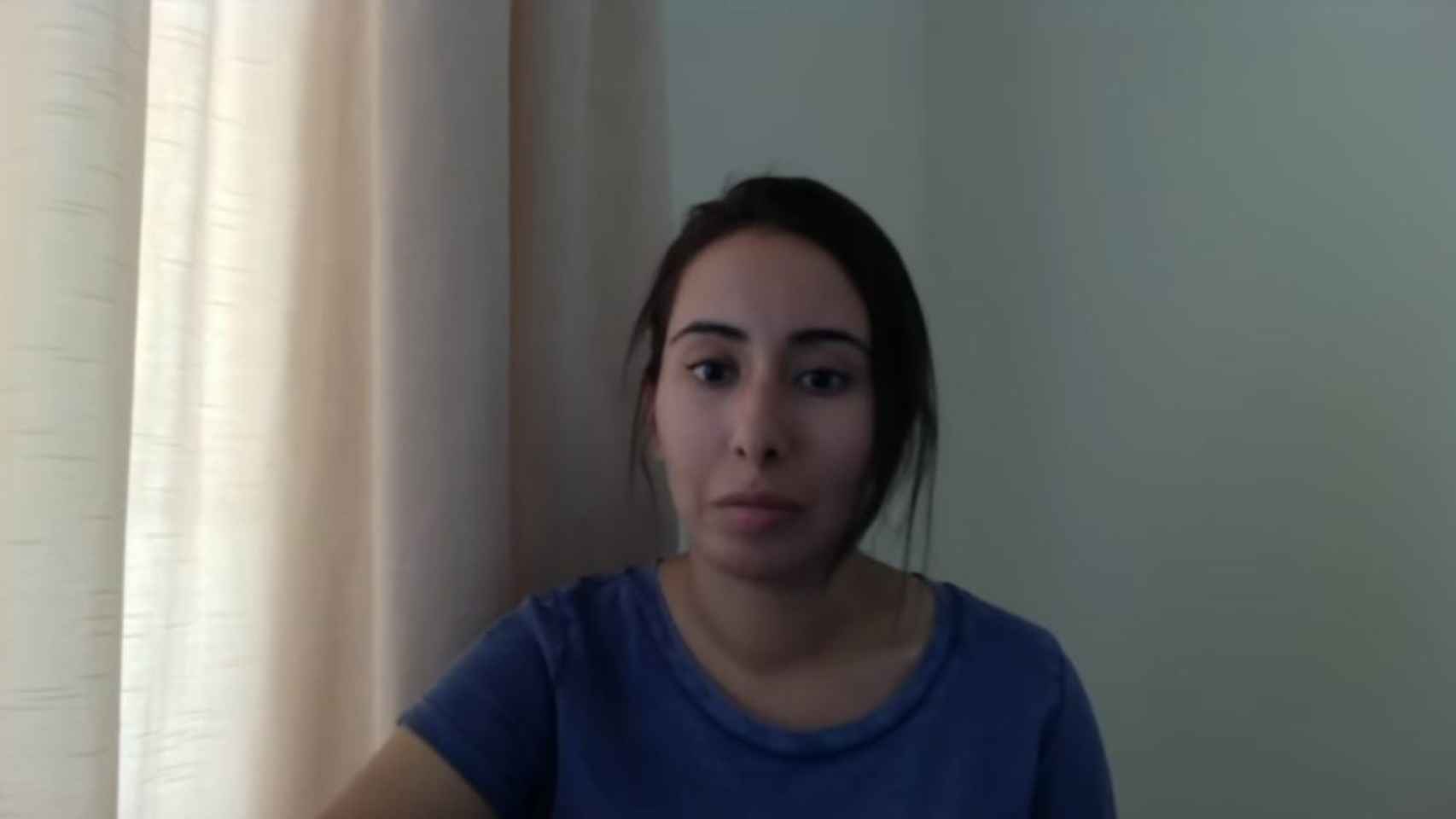 Sheikha Latifa, la princesa de Dubai en un vídeo que grabó recientemente.