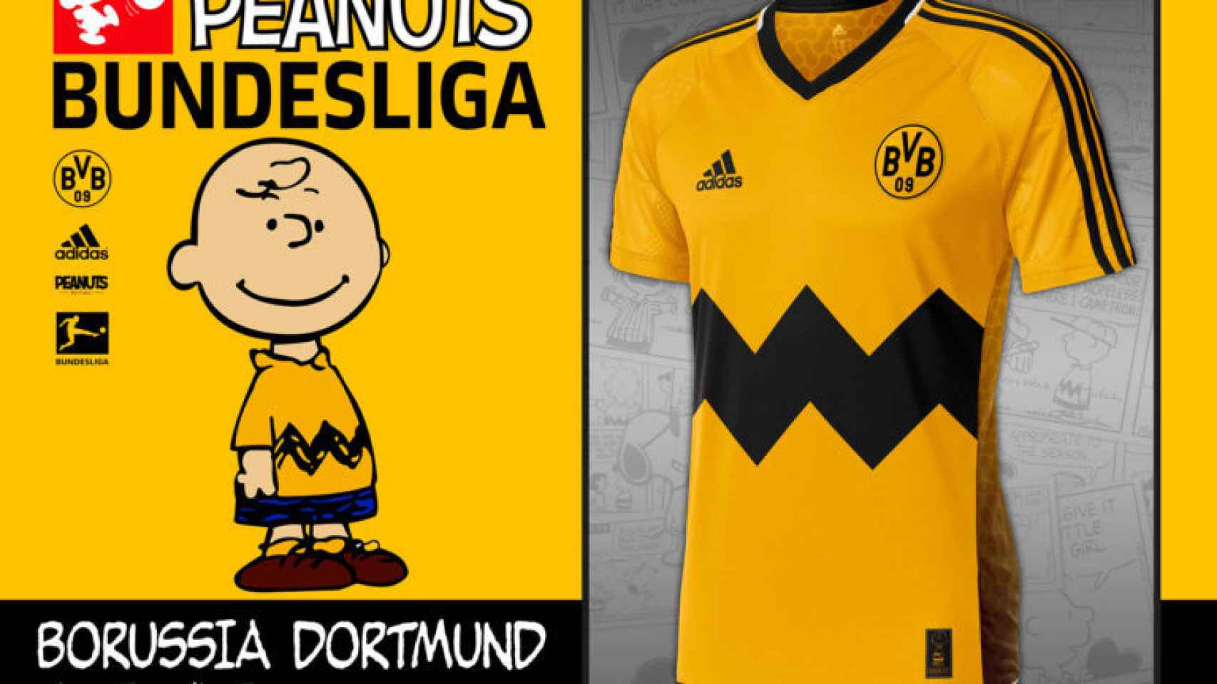 Las camisetas de la Bundesliga, para los personajes de Snoopy