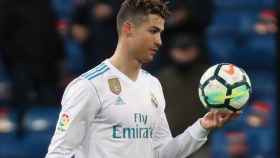 Cristiano Ronaldo se marcha al vestuario tras jugar contra el Girona.