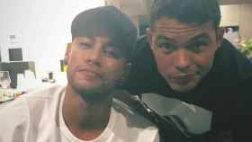 Neymar y Thiago Silva. Foto Instagram (@neymarjr)