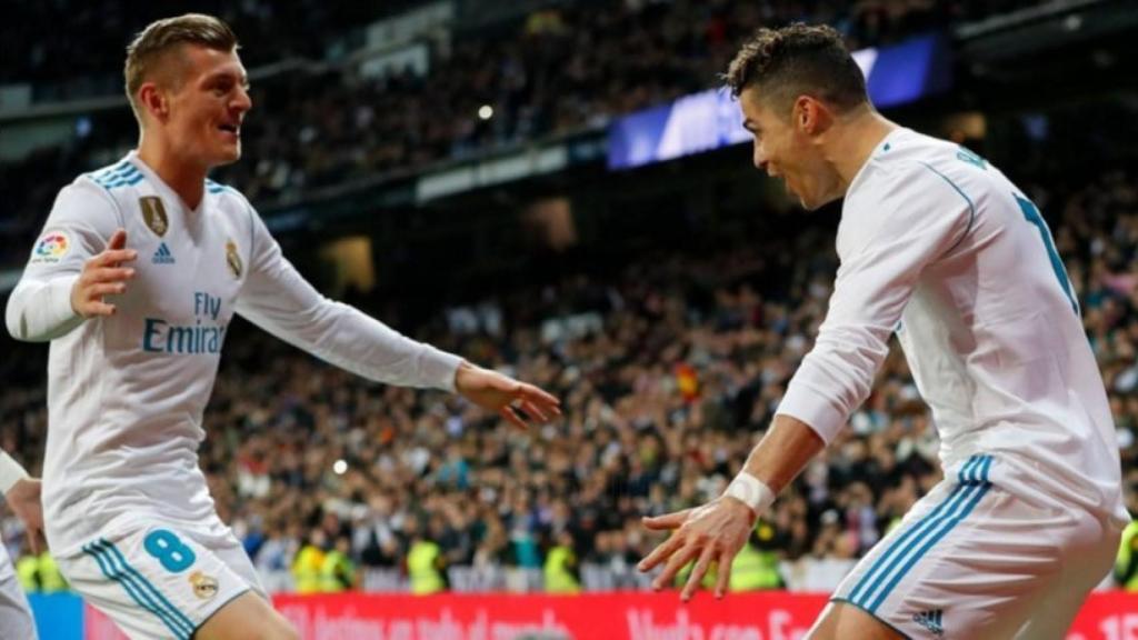 Kroos y Cristiano, en el Real Madrid - Girona.