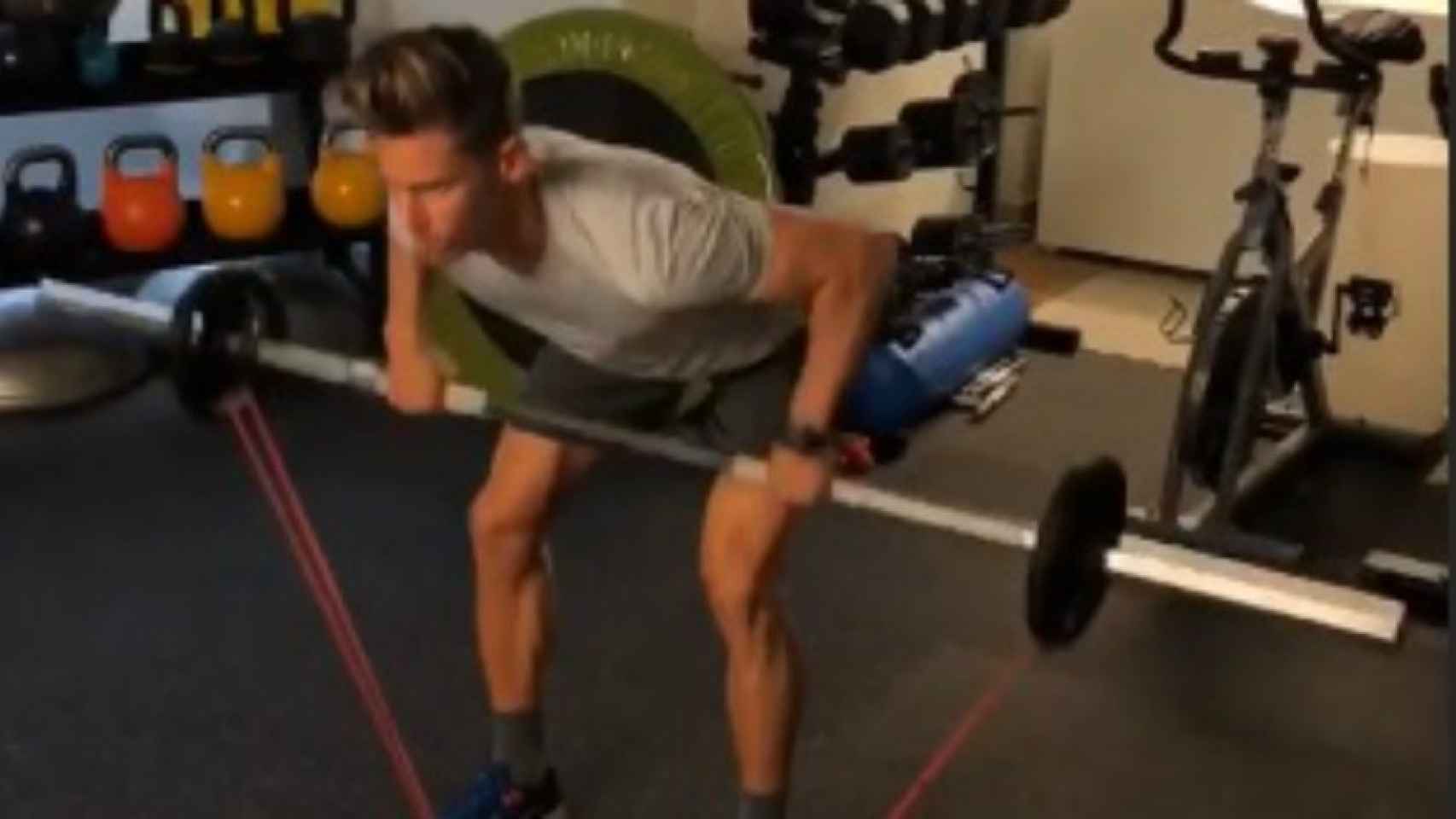 Marcos Llorente se entrena duro para estar en forma. Foto Instagram (@marcosllorente)