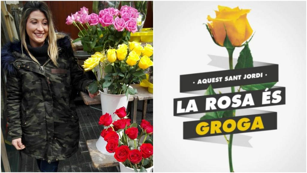 Rosas amarillas en Sant Jordi: la última ocurrencia indepe que destrozará a  la industria florista