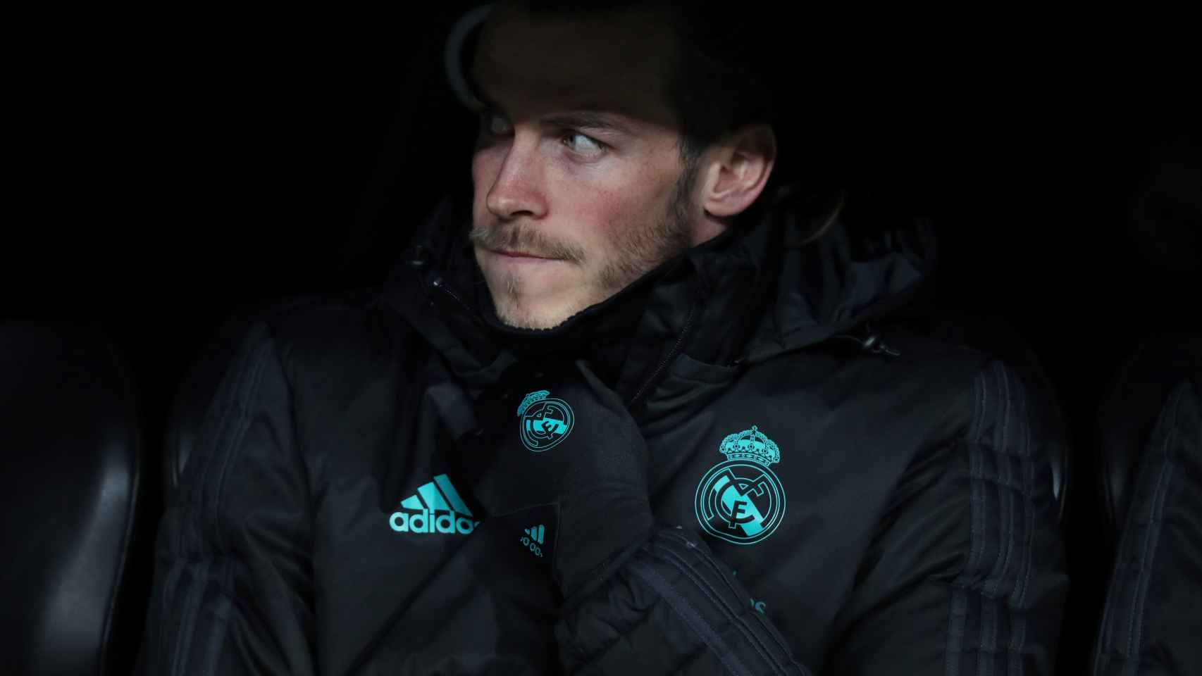 Gareth Bale, en el banquillo.
