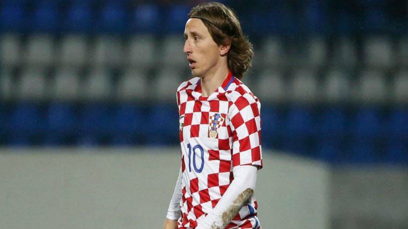Modric, en un partido con Croacia