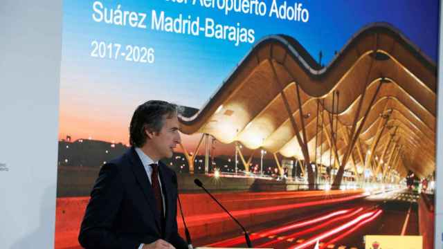 El ministro de Fomento, Íñigo de la Serna, en la presentación del Plan Director para Barajas.