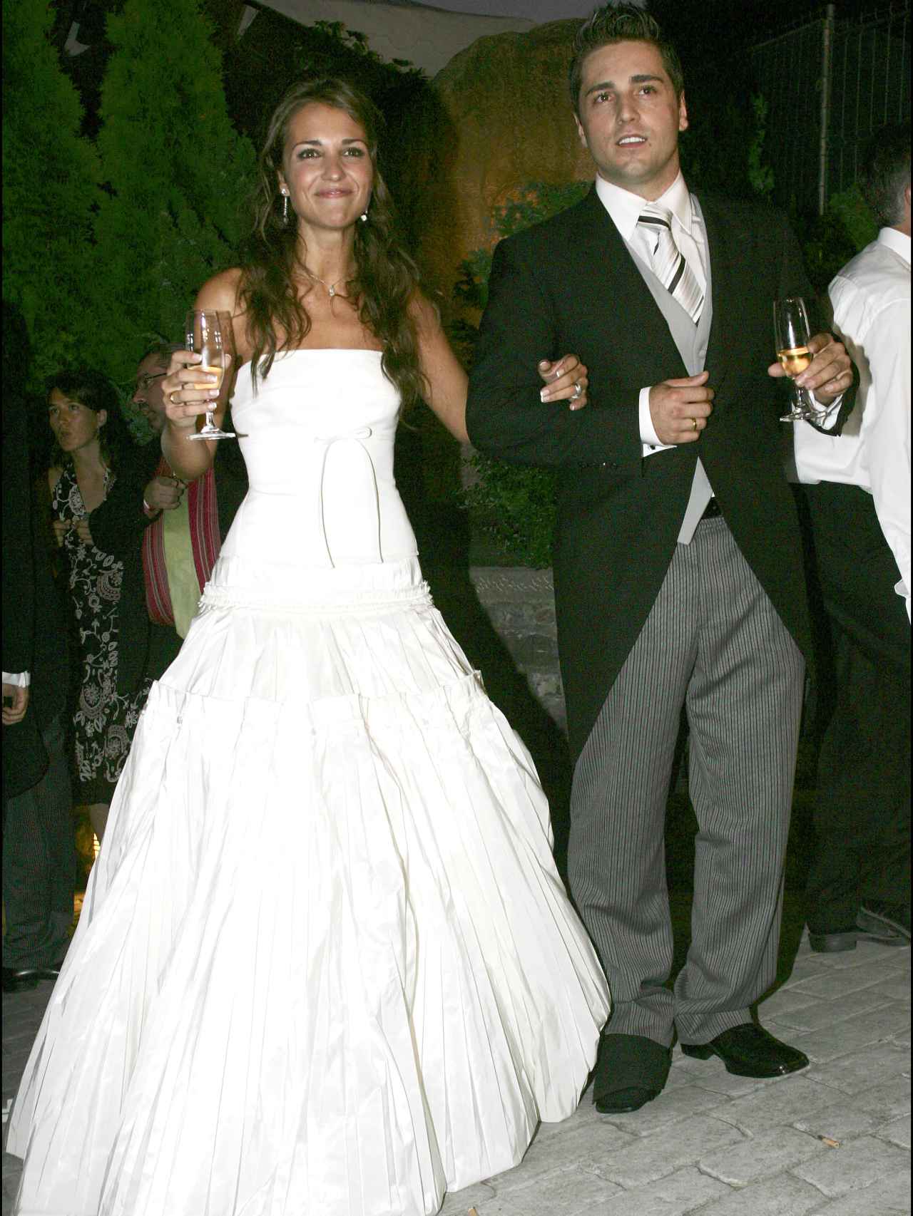 Paula y David en su boda.
