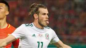 Bale, celebrando un gol con Gales. Foto. faw.cymru