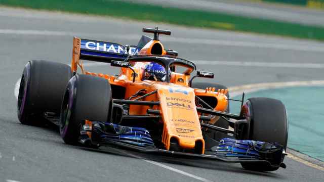 Fernando Alonso, durante el Gran Premio de Australia