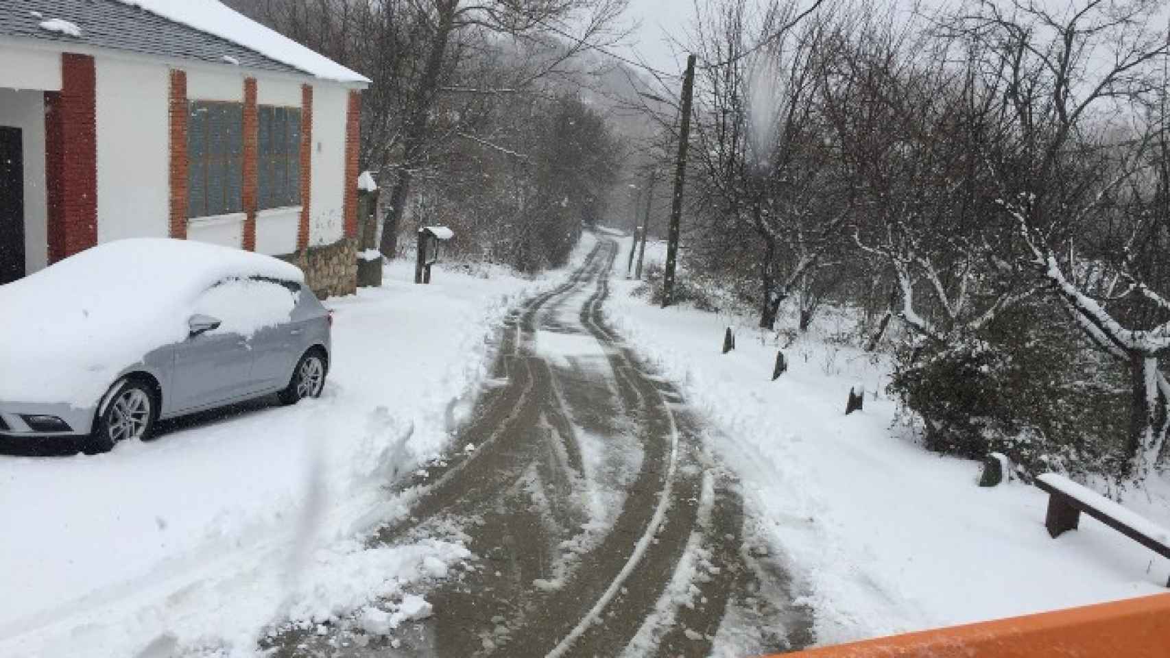 zamora sanabria carretera nieve