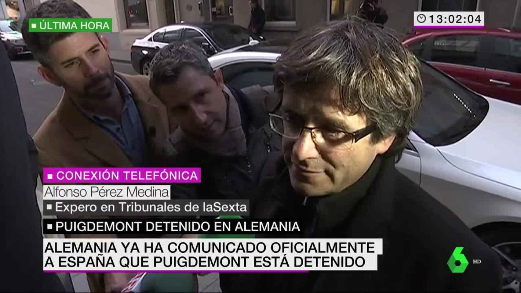 laSexta Noticias monta un especial para informar sobre la detención de Puigdemont