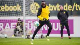 Usain Bolt entrena con el Borussia Dortmund. Foto: Twitter (@BVB)
