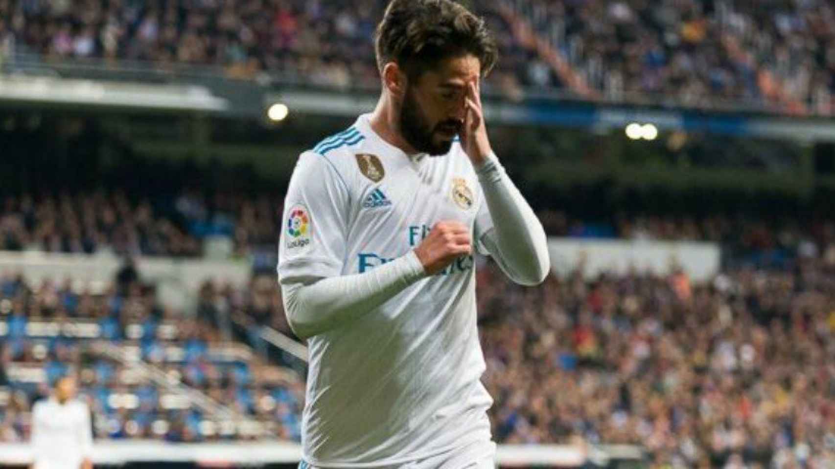 Isco se lamenta. Foto: Pedro Rodríguez / El Bernabéu