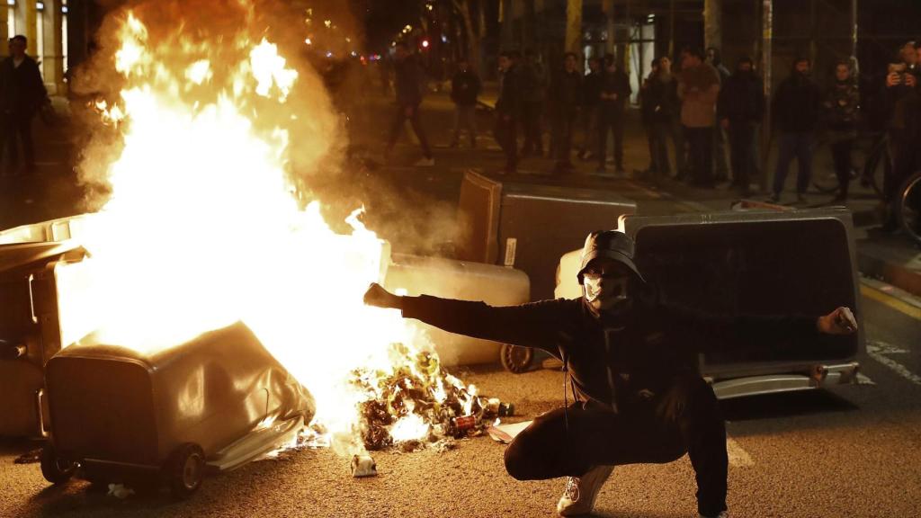 ALTERCADOS MANIFESTACIÓN BARCELONA