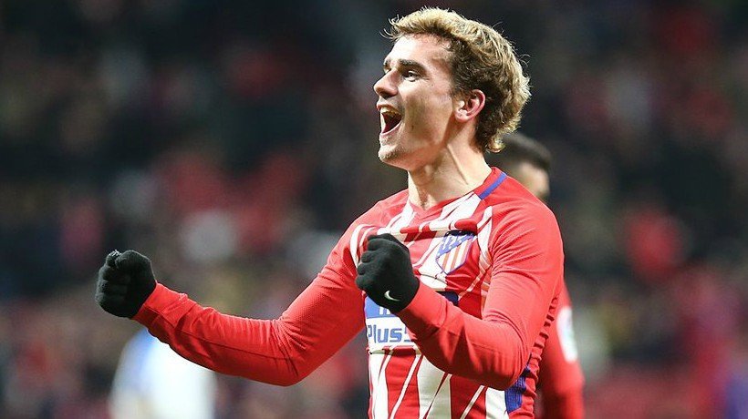 Griezmann celebra un gol con el Atlético de Madrid. Foto: Twitter (@Atleti)