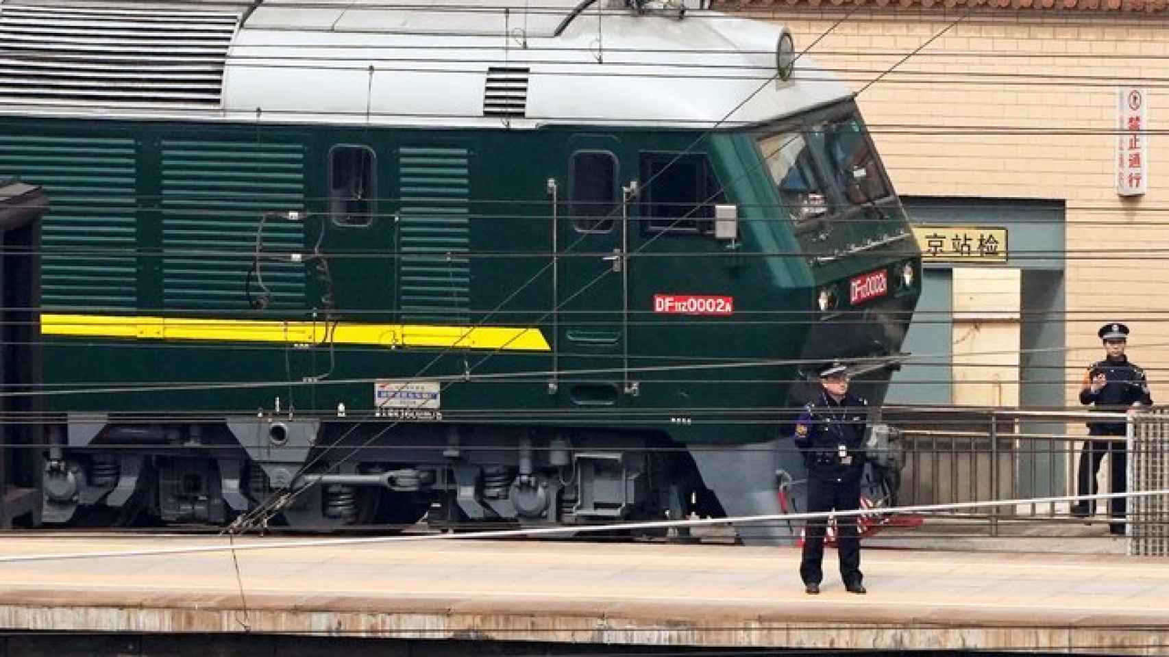 Locomotora del tren presidencial de Kim Jong-un