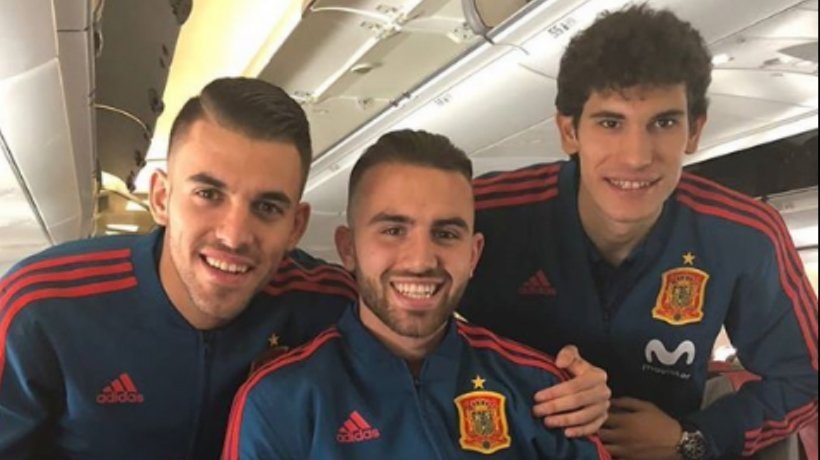 Borja Mayoral, Dani Ceballos y Vallejo. Foto: Instagram (@borjitamayoral)
