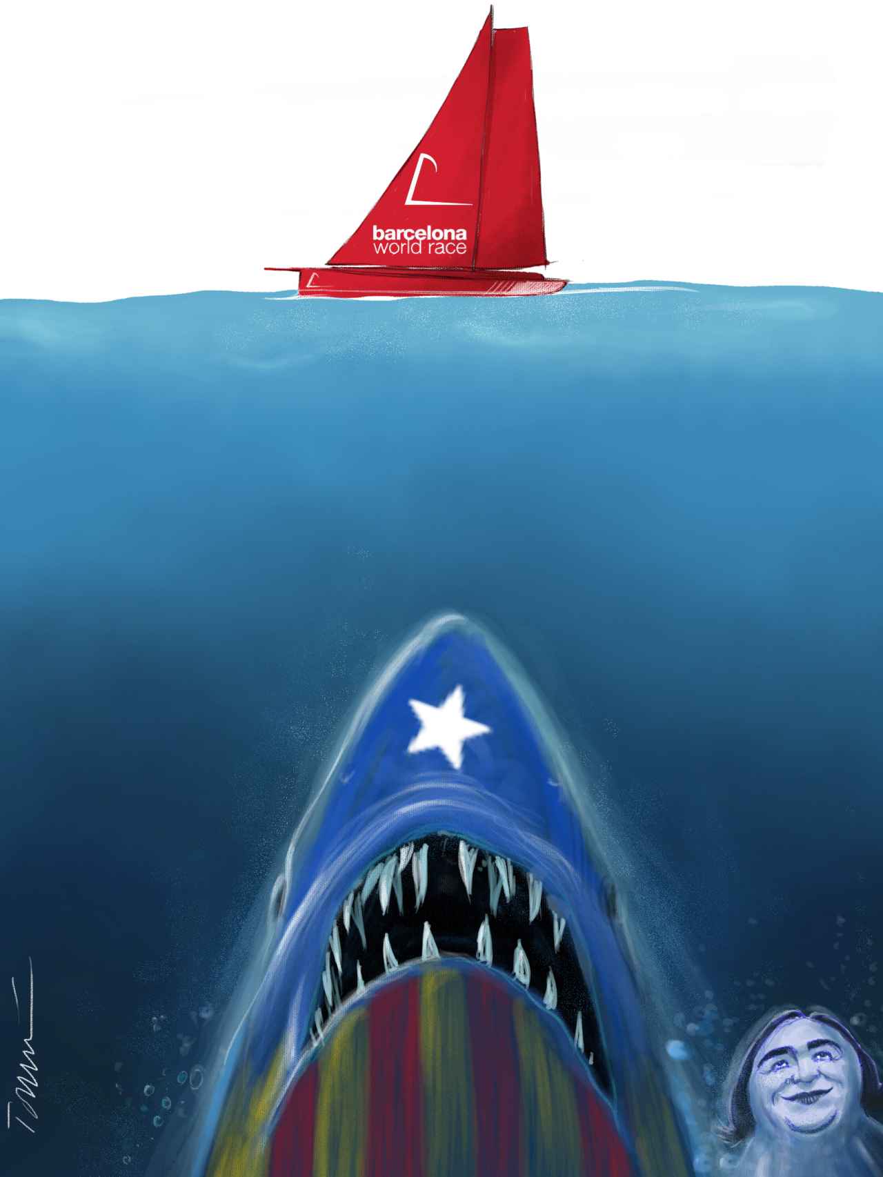 El ataque del tiburón separatista