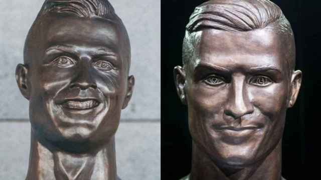 A la izquierda, el primer busto. A la derecha, la versión renovada.