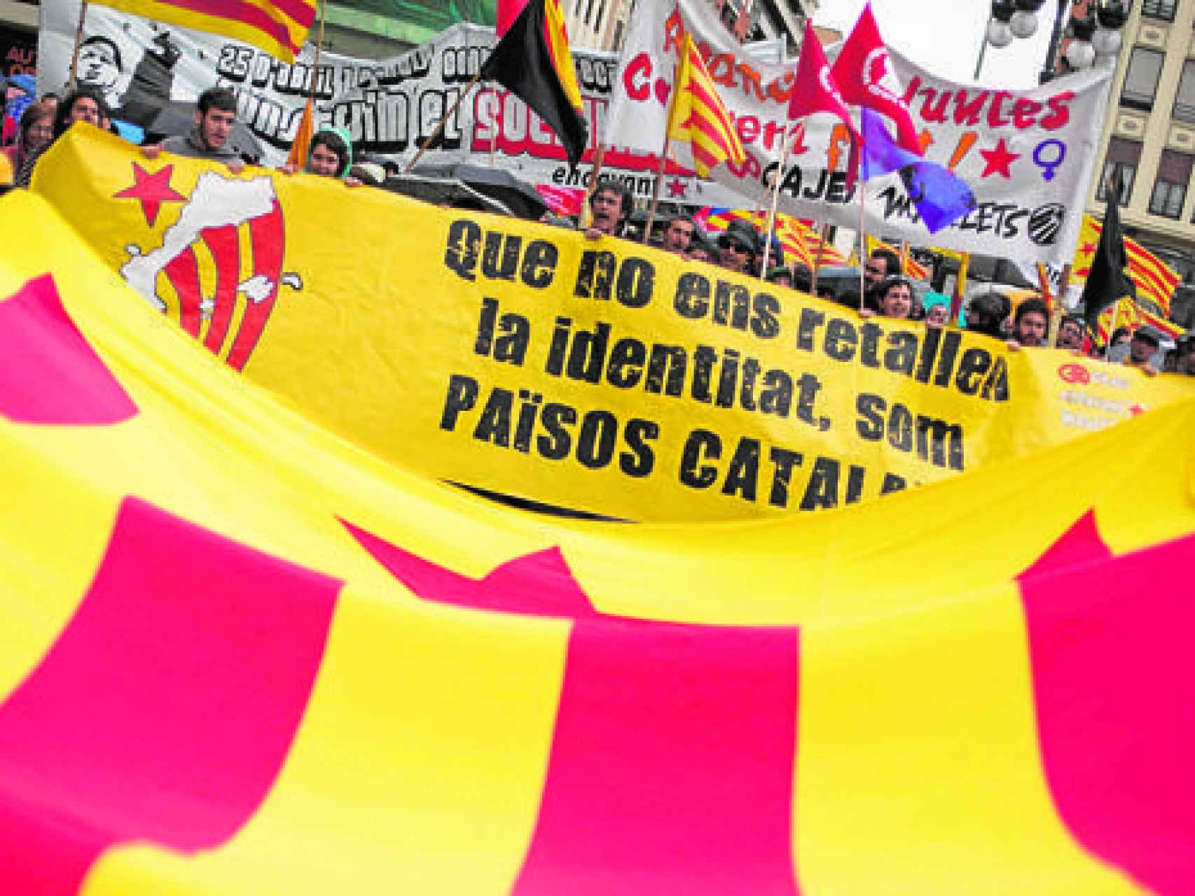 Manifestación independentista en Valencia.