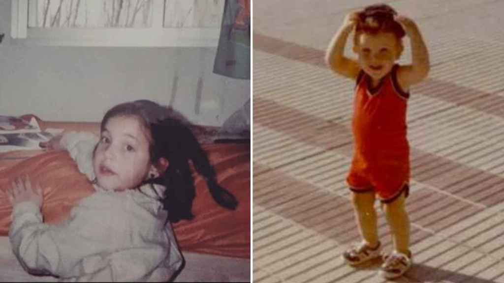 Irene Montero y Pablo Iglesias, de pequeños.