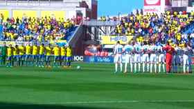 Minuto de silencio de Real Madrid y Las Palmas