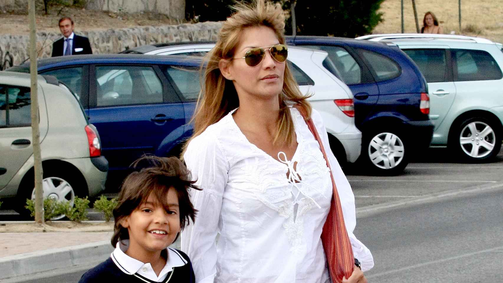 Ivonne Reyes junto a su hijo de pequeño.