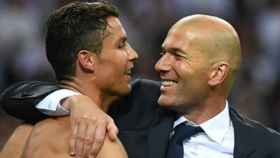 Zidane y Cristiano celebran la Champions