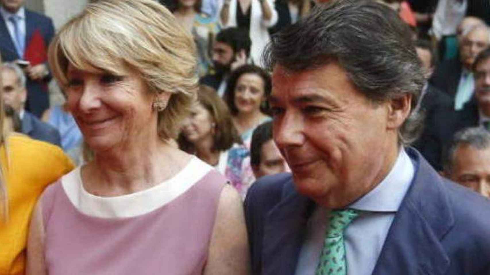 Los expresidentes madrileños Esperanza Aguirre e Ignacio González