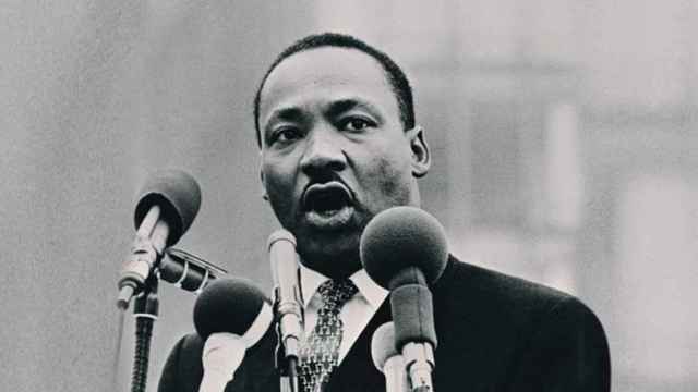 Martin Luther King, durante un discurso.