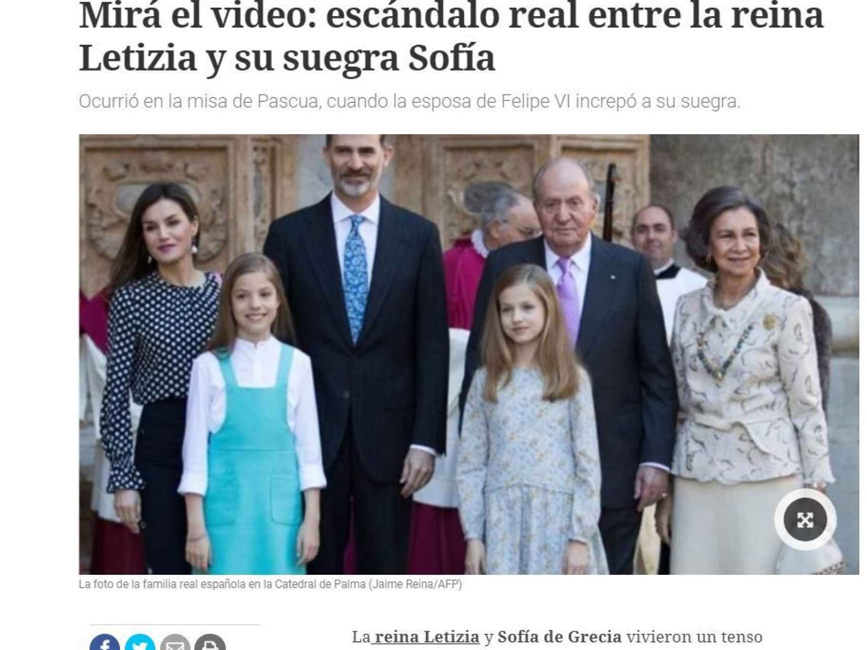 La noticia en el diario Clarín.